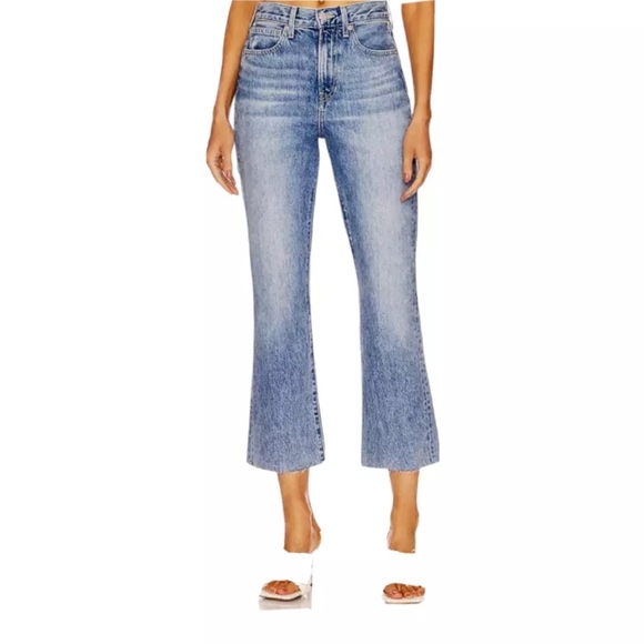$248 Veronica Beard Women's Blue Carly High Rise Kick Flare Jeans PantsSize 26/2 - Picture 2 of 15